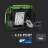 Reflector portabil 10W IP44 4000K 700lm functie S.O.S +USB cip SAMSUNG V-TAC - imagine 10