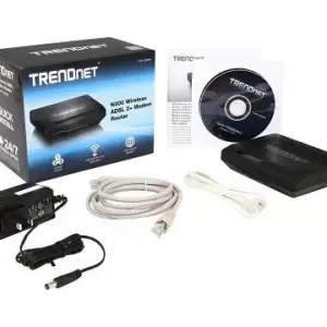 Router N300 Wireless ADSL 2/2 +modem Trendnet