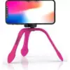 Selfie stick flexibil cu telecomanda bluetooth inclusa roz GekkoXL Zbam - imagine 2