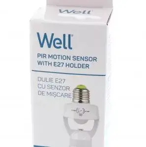 Senzor de miscare infrarosu cu dulie E27 Well