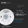 Senzor miscare cu montaj pe tavan 360 grade alb max 2000W V-TAC - imagine 8