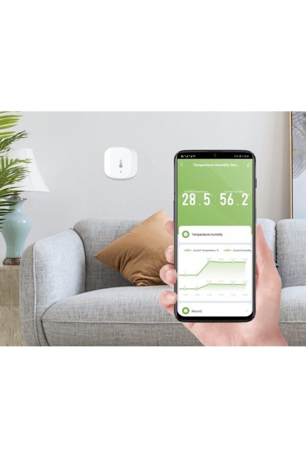Senzor Smart pentru umiditate si temperatura Woox R7048 Zigbee 3.0 - imagine 2