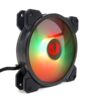 Set 3 ventilatoare Redragon F009 120mm iluminare aRGB + telecomanda si hub GC-F009 - imagine 2
