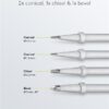 Set 4 varfuri letcon de lipit pentru statie AP2 Goobay 51092 - imagine 2