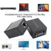 Set adaptor prelungire VGA prin RJ45 CAT5/6/7 maxim 60m 1080P 2buc/set - imagine 2
