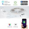 Set Banda LED Smart WiFi Woox R5093 5m RGB color + Alb cald 24W (150buc x 0.16W) - imagine 3