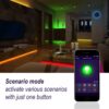 Set Banda LED Smart WiFi Woox R5093 5m RGB color + Alb cald 24W (150buc x 0.16W) - imagine 7