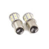 Set becuri LED auto de frana 12V P21/5W BA15D dublu filament 20x5730SMD alb 500lm CARGUARD 2buc - imagine 2