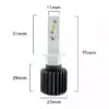 Set becuri LED H1 12-24V 6000K 4000lm 2buc Carguard - imagine 2