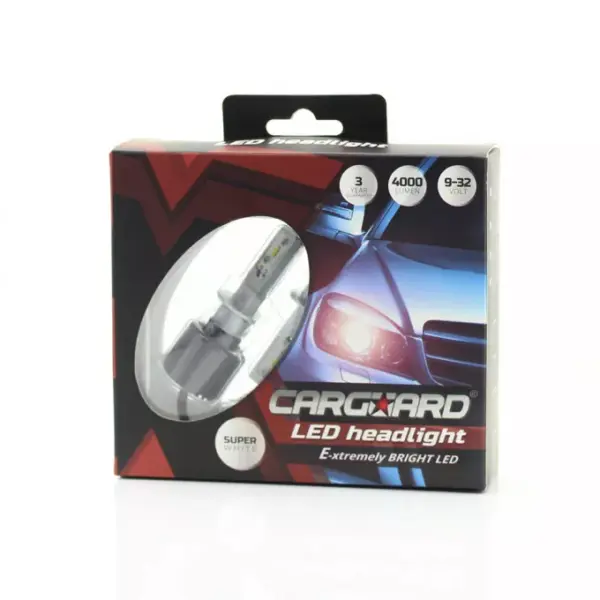 Set becuri LED H1 12-24V 6000K 4000lm 2buc Carguard - imagine 12
