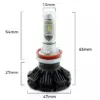 Set becuri LED H11 400lm 6000K 12-24V 2buc Carguard - imagine 3