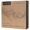 Set cabluri difuzor cu mufe banana 4mm x2 conductor cupru 15AWG 1.6mm2 5m Kruger&Matz KM0335-5M - imagine 4