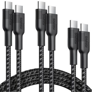 Set cabluri USB type C - USB type C 100W 3buc 1.2m +2x 2m negru Choetech MIX00108 Choetech
