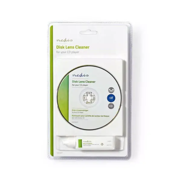 Set CD DVD CLEANER curatat lentila laser 20ml Nedis - imagine 2