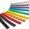Set cleme de marcare a cablurilor Cifre 0-9 max. 4mm 100buc Goobay - imagine 2