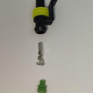 Set conector cablu Superseal 1.5 mama mufa 1 pin 1 pin inclus + 1 garnitura inclusa IP67 TE Connectivity 282079-2-SET-F