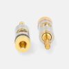 Set conectori banana tata 2buc PROFESIONAL aluminiu metal PROFIGOLD Nedis CATB26900GD - imagine 4