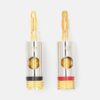 Set conectori banana tata 2buc PROFESIONAL aluminiu metal PROFIGOLD Nedis CATB26900GD - imagine 5