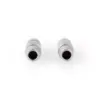 Set Conectori RCA tata aurit metal gri 2buc Nedis - imagine 2