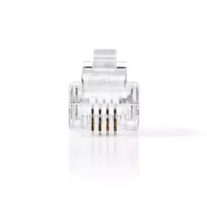 Set conectori RJ11 tata transparent 10buc NEDIS
