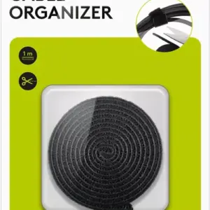Set de gestionare fixare cabluri 1m negru Goobay