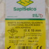 Set suporti cu adeziv patrat mic 19x19mm alb 100buc BAS.2MT.507 SapiSelco Italy - imagine 2