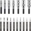 Set surubelnita 17biti CrV 3x capete plane 1mm 1.5mm 2mm 2x Phillips PH000 PH00 3x Torx T4 T5 T6 2x stele Star 0.8 1.2 7x hexago - imagine 3