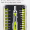 Set surubelnita 17biti CrV 3x capete plane 1mm 1.5mm 2mm 2x Phillips PH000 PH00 3x Torx T4 T5 T6 2x stele Star 0.8 1.2 7x hexago - imagine 4