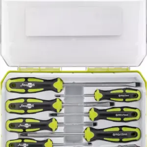 Set surubelnite Goobay 8 piese in carcasa plastic