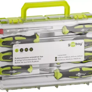 Set surubelnite Goobay 8 piese in carcasa plastic