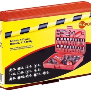 Set varfuri 113 piese otel S2 pentru unelte fixPoint