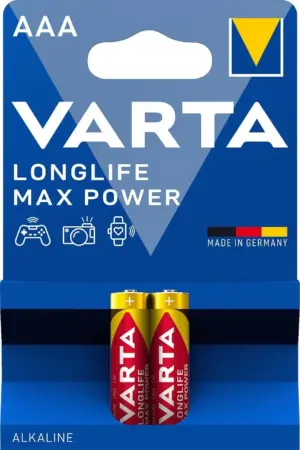 Set Varta baterii alcaline LONGLIFE MAX POWER AAA LR3 2buc 4703-2