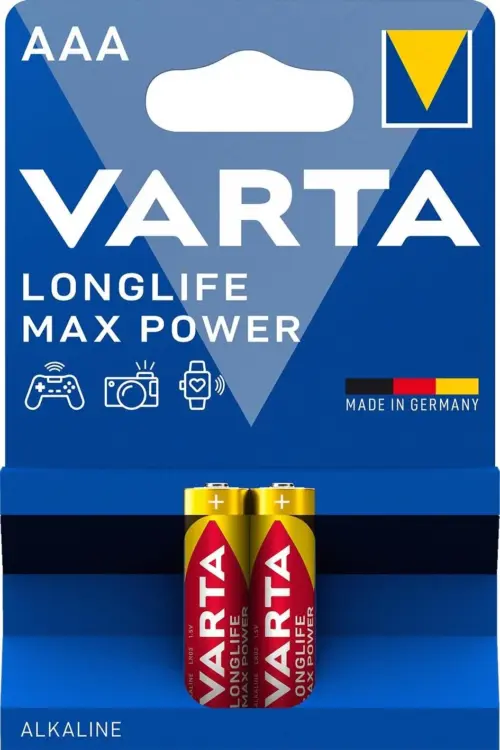 Set Varta baterii alcaline LONGLIFE MAX POWER AAA LR3 2buc 4703-2