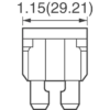 Siguranta MAXI 70A 32VDC auto 29mm MAXI LITTELFUSE 0299070.TXN - imagine 2