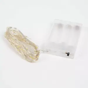 Sir de lumini LED Festiv 5m 50LED alb rece 3x AA