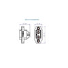 Soclu alimentare DC XT60 tata 3 pin (2+1) lipire neagra 600V AMASS XT60IE-M - imagine 3