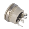 Soclu DIN 8 pini mama 262 grade lipire cu piulita din spate montare pe panou HIRSCHMANN 930537517 MAB 8100 S - imagine 2