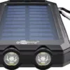 Solar PowerBank 8000mAh cu lanterna LED busola rezistent la socuri si apa Goobay - imagine 4