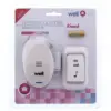 Sonerie fara fir 220V raza de acoperire 120m 32 tonuri muzicale Well - imagine 3