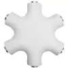 Splitter adaptor Jack 3.5 mm mama x6 stereo +cu cablu 0.2m alb LOGILINK CA1088 - imagine 2