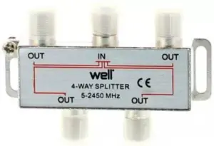 Splitter CATV 4 iesiri 5-2450Mhz Well