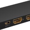 Splitter HDMI 4K 60Hz V2.0 1x HDM 1 la 2x HDMI activ Goobay 58481 - imagine 5