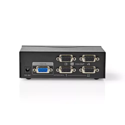 Splitter VGA 4 porturi negru NEDIS