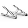 Stand laptop 9in1 si HUB USB type C docking station reglabil aluminiu Choetech HUB-M43-SL-V1