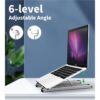 Stand laptop 9in1 si HUB USB type C docking station reglabil aluminiu Choetech HUB-M43-SL-V1 - imagine 5
