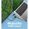 Stand laptop 9in1 si HUB USB type C docking station reglabil aluminiu Choetech HUB-M43-SL-V1 - imagine 6