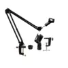 Stand pentru microfon montabil pe masa cu dublu brat - imagine 2