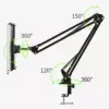Stand pentru tableta cu brat dublu 33+33cm - imagine 2