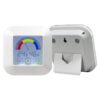 Statie meteo cu afisaj LCD Digital temperatura umiditate 87×87×20 mm 2× AAA OMEGA OWS20 - imagine 2