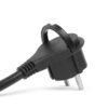 Stecher cu clema si cablu de 3m 3x1.5mm2 cu fire libere negru delight - imagine 2